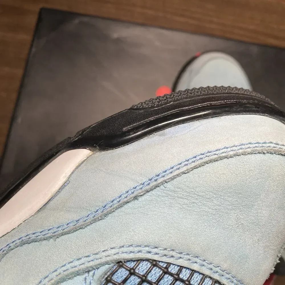 Men's Air Jordan 4 Retro Travis Scott Cactus Jack Blue Size 12 Shoe (308497-406)